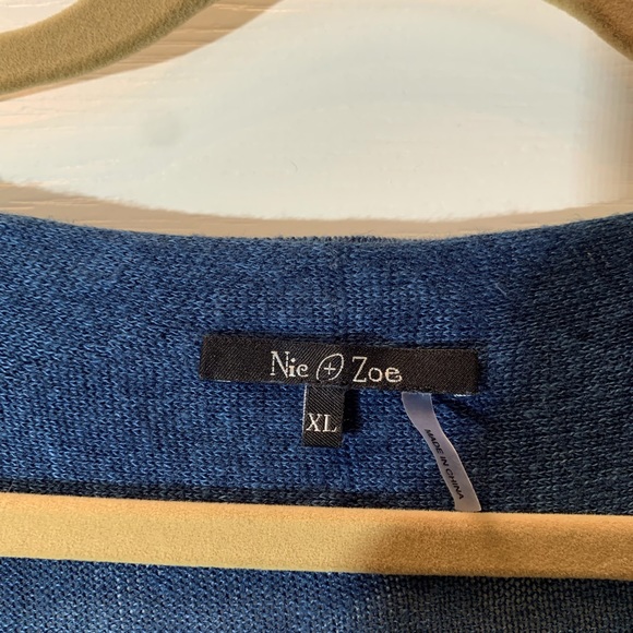 Nic + Zoe Teal Cardigan - Picture 2 of 6